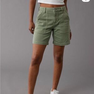 NWT AE Dreamy Drape Carpenter Shorts - 0